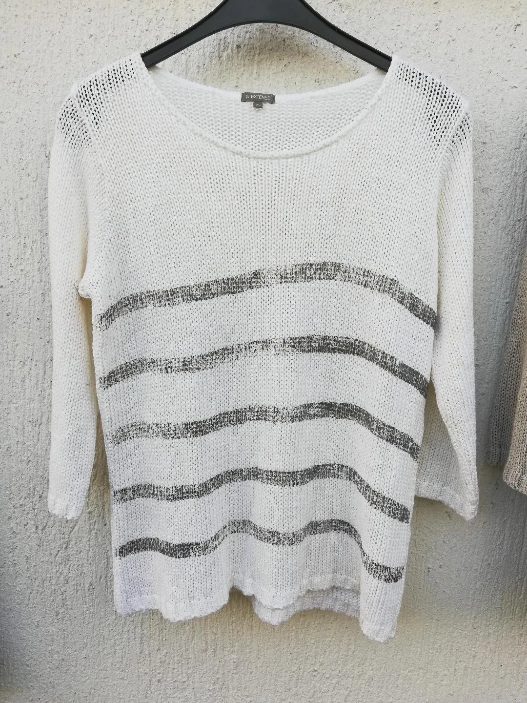 Set van 2 lichtgewicht gebreide en gestreepte truien maat T.XL (onvolkomenheden) – photo 18